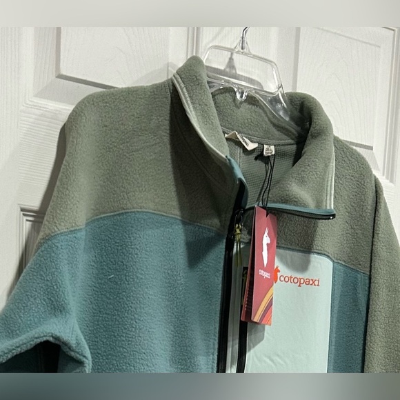Cotopaxi Men’s Large Abrazo Half-Zip Fleece Jacket Blue Cream Brush NWT - Picture 2 of 7